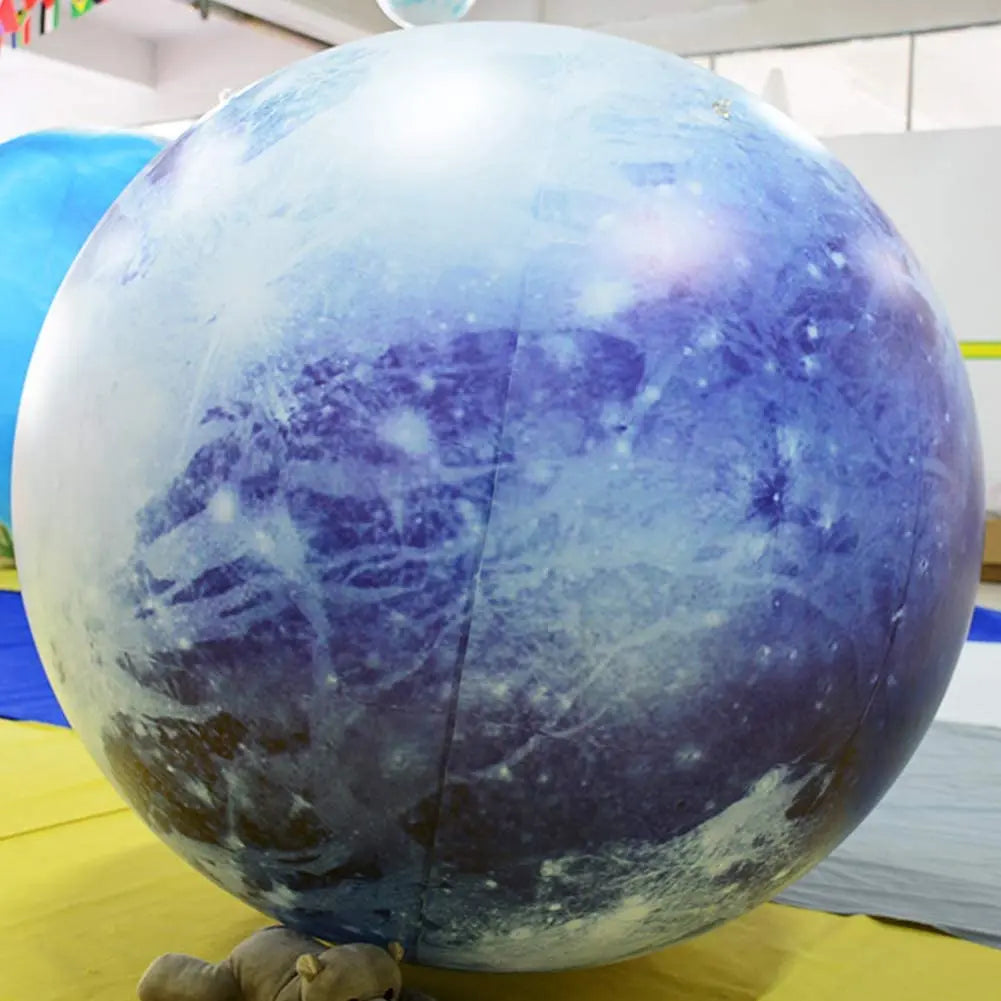0.25mmPVC Large Inflatable Planets Solar System Inflatable Pluto Planet Balloons for Educational Institution/Planetarium
