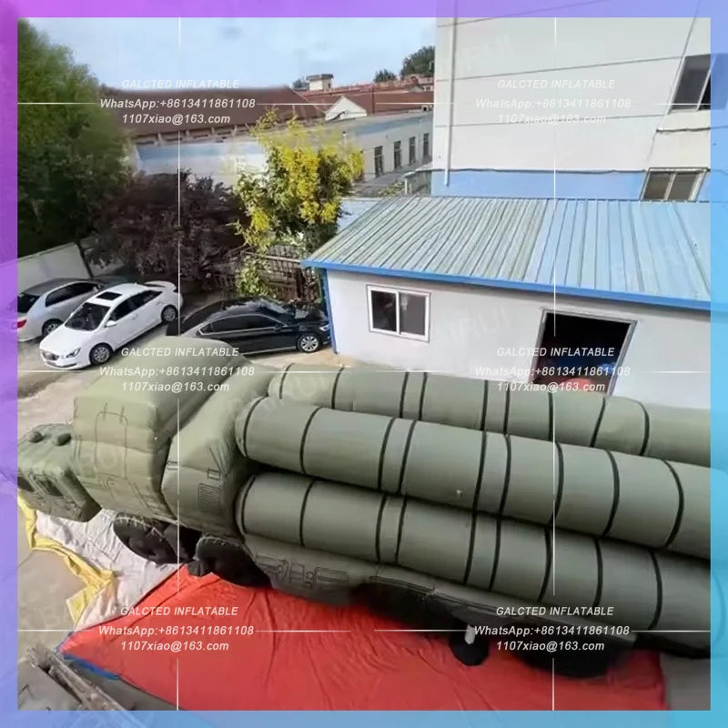 truck transport vehicle for movie Inflatable missile shooting decoration