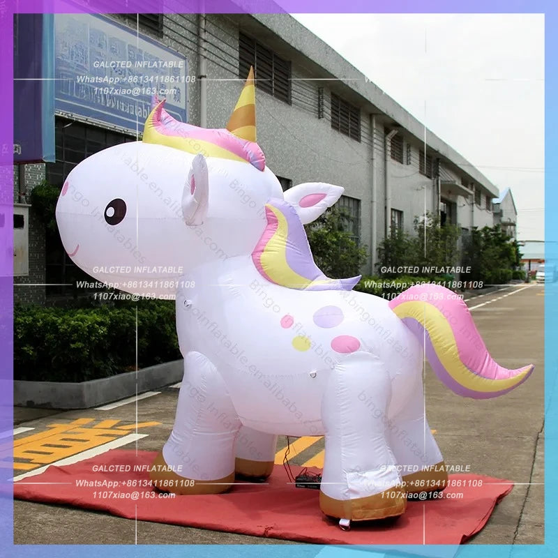 Air Unicorn Horse Balloon 3X2.6m Inflatable Horse Cartoon,Inflatables-Inflatable Toy