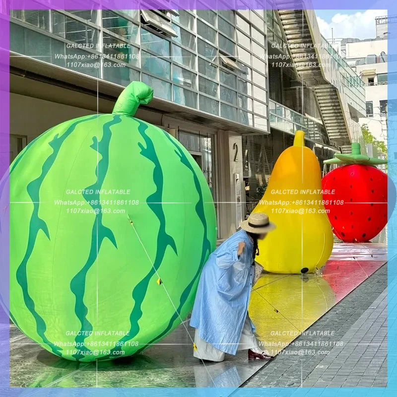 pear fruit air mold fruit fair Inflatable cartoon orange strawberry  diversion mall atrium decoration beauty Chen