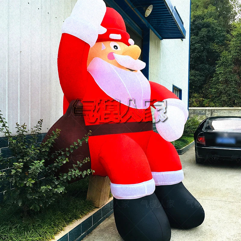 Inflatable Christmas Santa Claus Snowman - Holiday Decoration Props for Malls, Sales Offices, and Scenic Spots