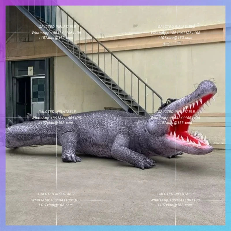inflatables cartoon crocodile realistic Customized inflatable reptiles animal for zoo advertising