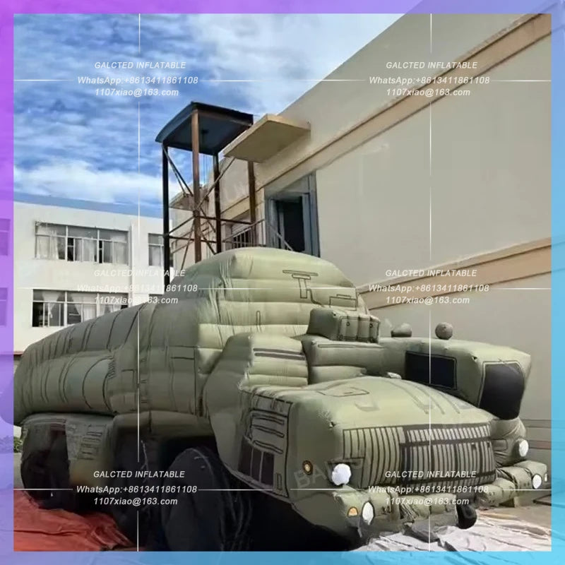 truck transport vehicle for movie Inflatable missile shooting decoration