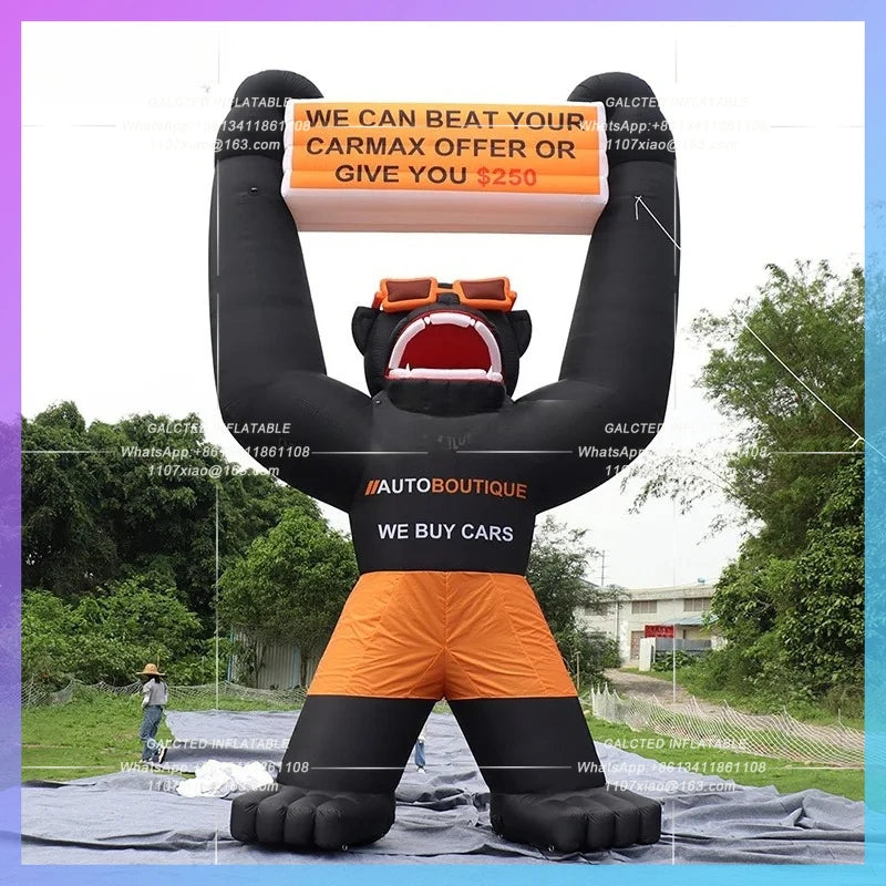 Animal Model For Advertising Giant inflatable Monkey Cartoon  Inflatable Doll Inflatable For Promotion-Toys