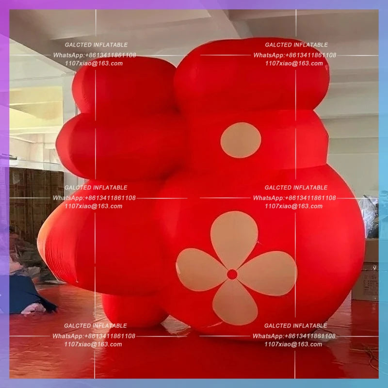 inflatable red lantern huge cartoon Chinese snake year lucky lanterns shop restaurant Chinatown decoration