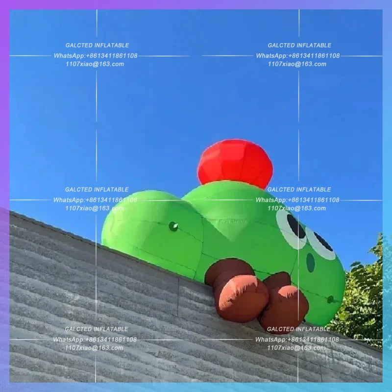 sitter dummy ins style Inflatable apple tree air model  exterior facade rooftop lighting drainage ip custom ad decoration