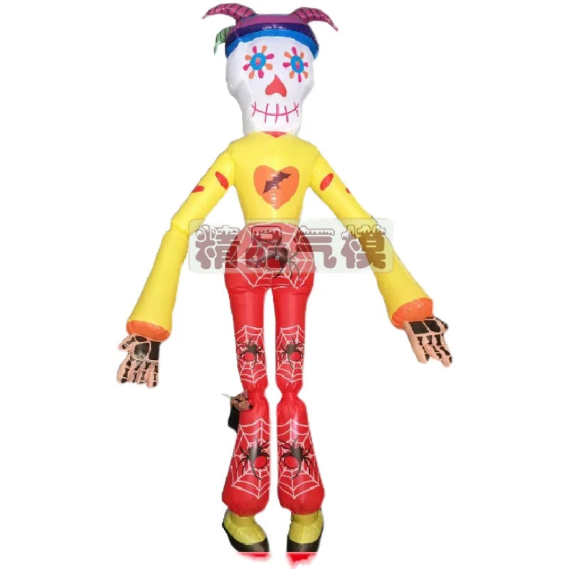 Halloween Inflatable Red Clown - Ideal for Haunted House Atmosphere, Bar Decorations, and Parade Props