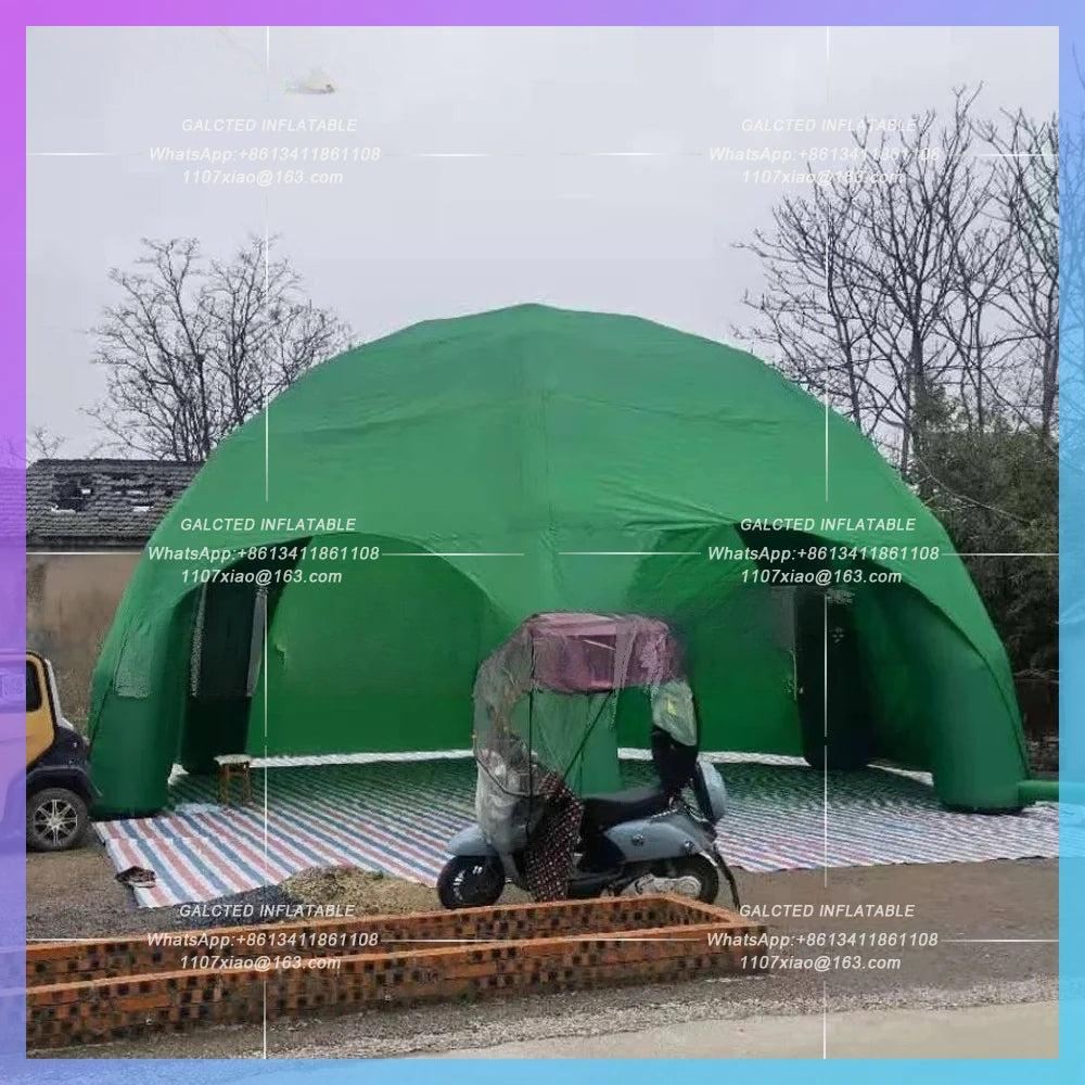 Inflatable Spider Tent with full cover High quality Custom 10m Outdoor Giant ,Inflatable Gazebo,car garage tent for Advertising