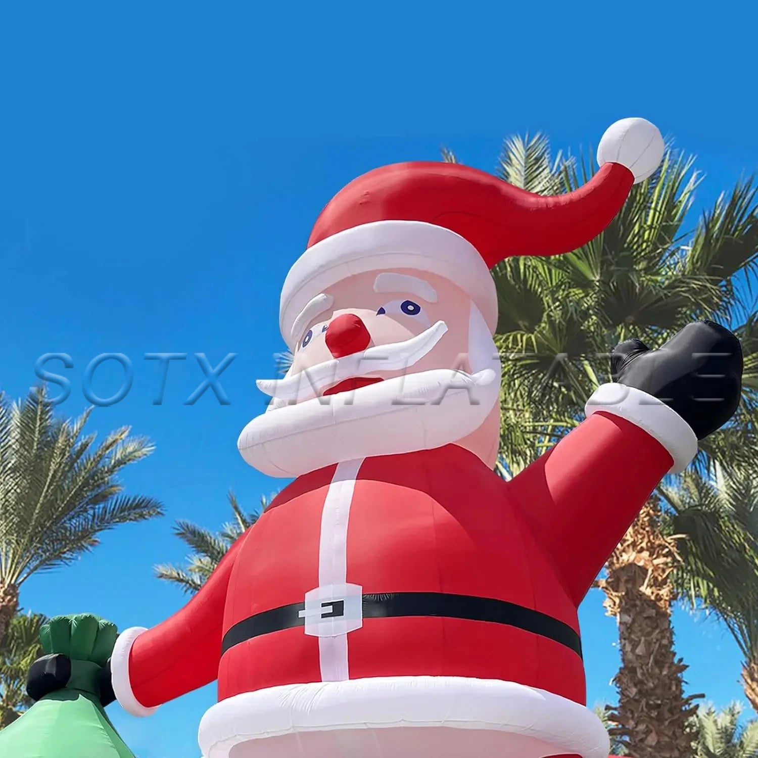 For Decoration2Giant Outdoor Christmas Inflatable Blows Up Santa Claus Snowman With Led Lights Father Christmas Characters Xmas