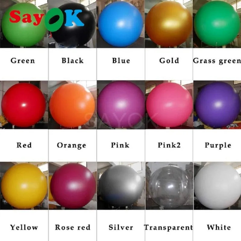 Giant Advertising Helium Balloon PVC Inflatable Balloon with Logo Print for Wedding Party Birthday Promotion Decoration