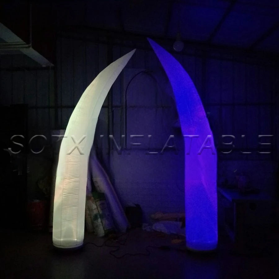 Wheels on Sale Nicely Style Ivory Pillar Illuminated Curved Cone Led Horns With Removable