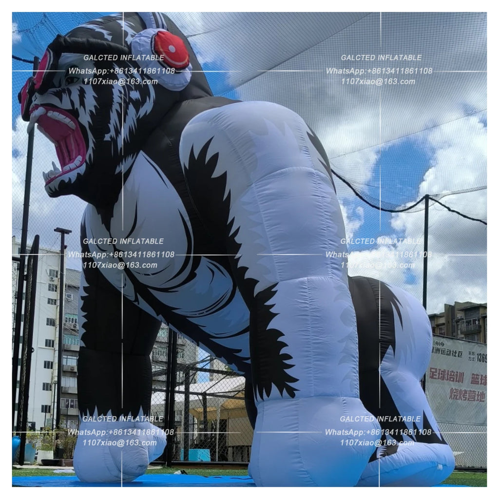 Inflatable Gorilla With Blower Giant Outdoor Advertising Event Display For Grand Opening And Store Promotion