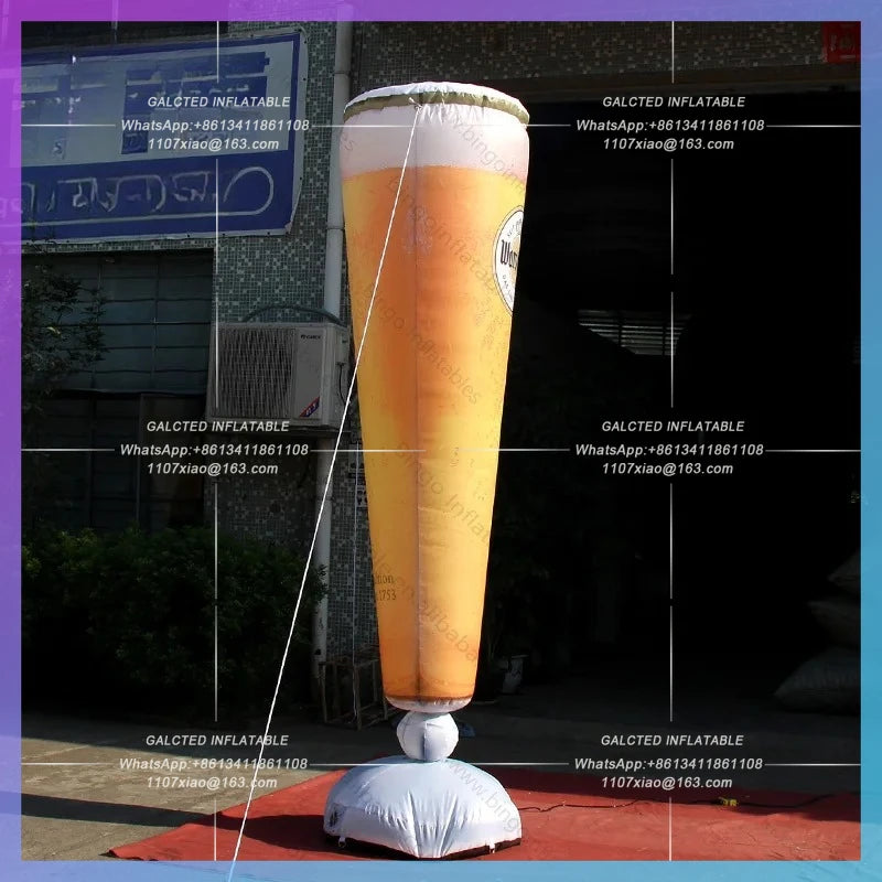 Inflatable Wine Glass Beer Bottle Personalized 10 Feet Inflatable Beer Glass 3 Meters Inflatable For Decoration Toys