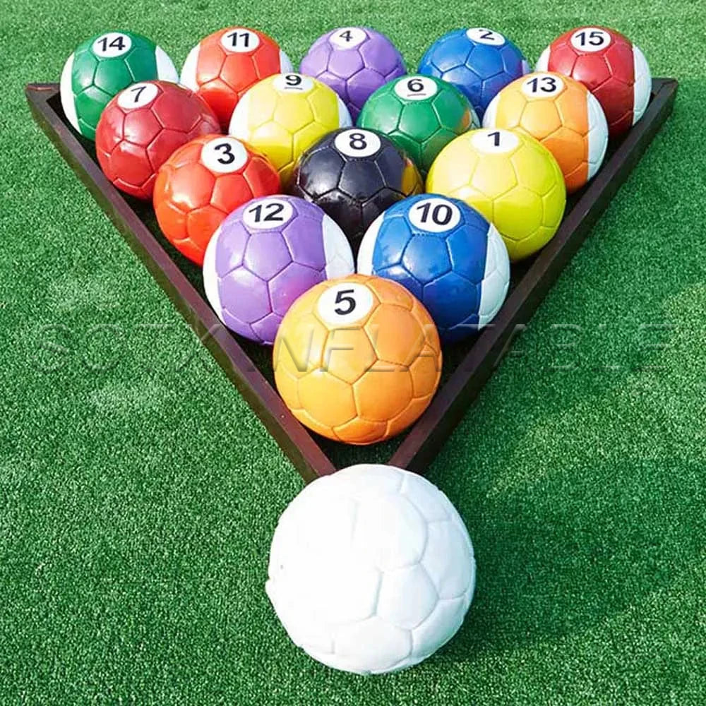 Snooker Soccer Field Attractive Inflatable Snooker Ball Game Playground Football Pool Table With Balls Inflatable Billiard Ball