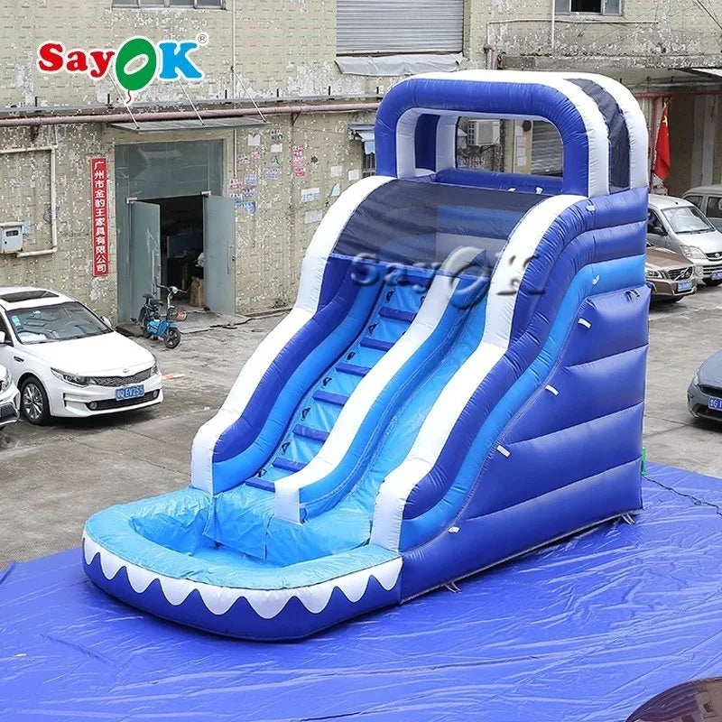 Large Inflatable Water Slide Park 6m Heavy-Duty Inflatable Climbing Bounce with Silde for Kids Outdoor Park Events