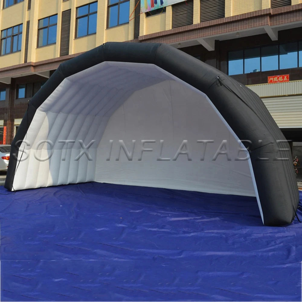 tents with blower high quality black and white inflatable stage cover tent Inflatable advertising tent outdoor blow up events