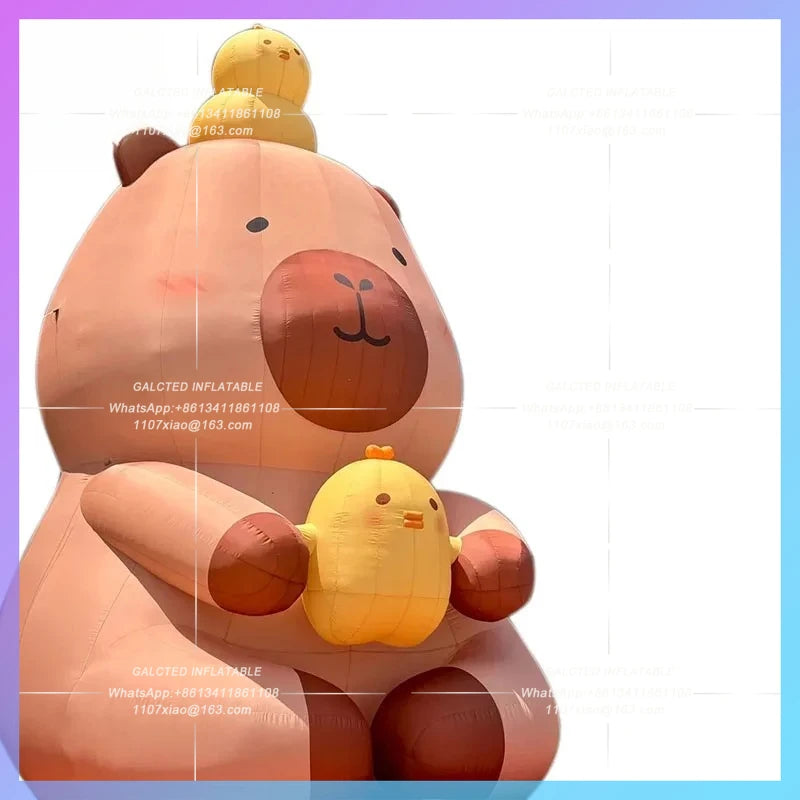 summer animal parent-child inflatable capybara  education interaction