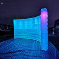 Lighting Spotlights 6mW x 3mH Inflatable Photo Wall DJ Booth Backdrop Logo Ground with LED