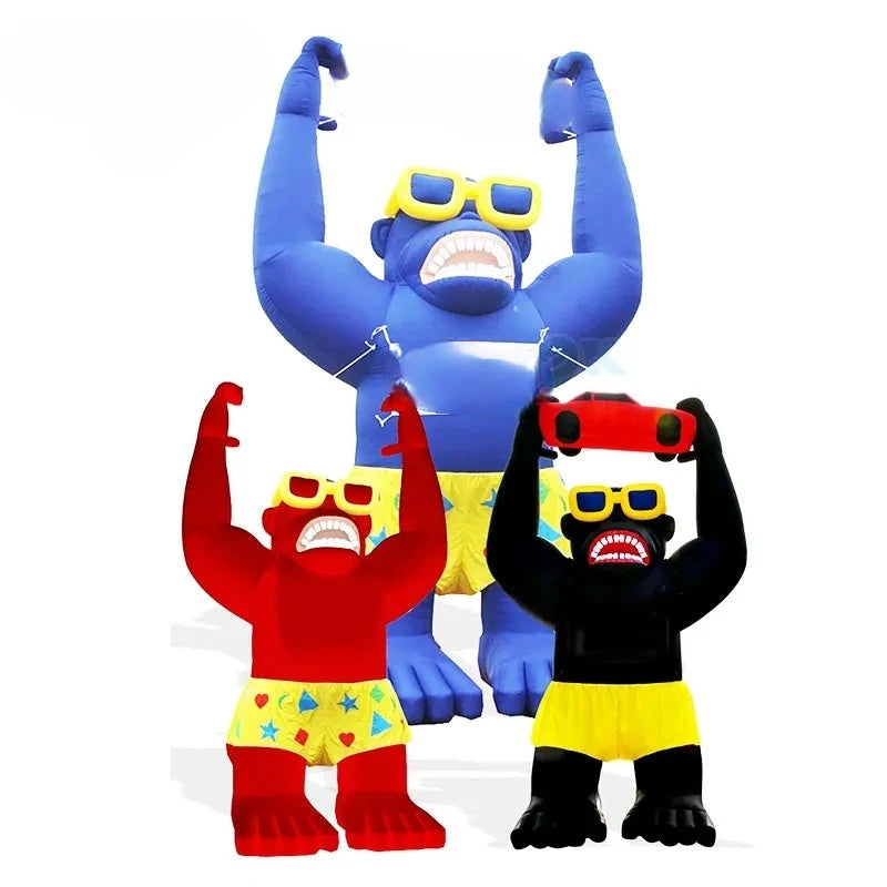 Event Activity Park Decorati 6mH Inflatable Gorilla Model Giant Inflatable Gorilla with Air Blower for Advertising