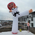 Promotion on Kicking Leg 3mH Inflatable Karate Model Taekwon Kick Man Kicking Leg for Advertising