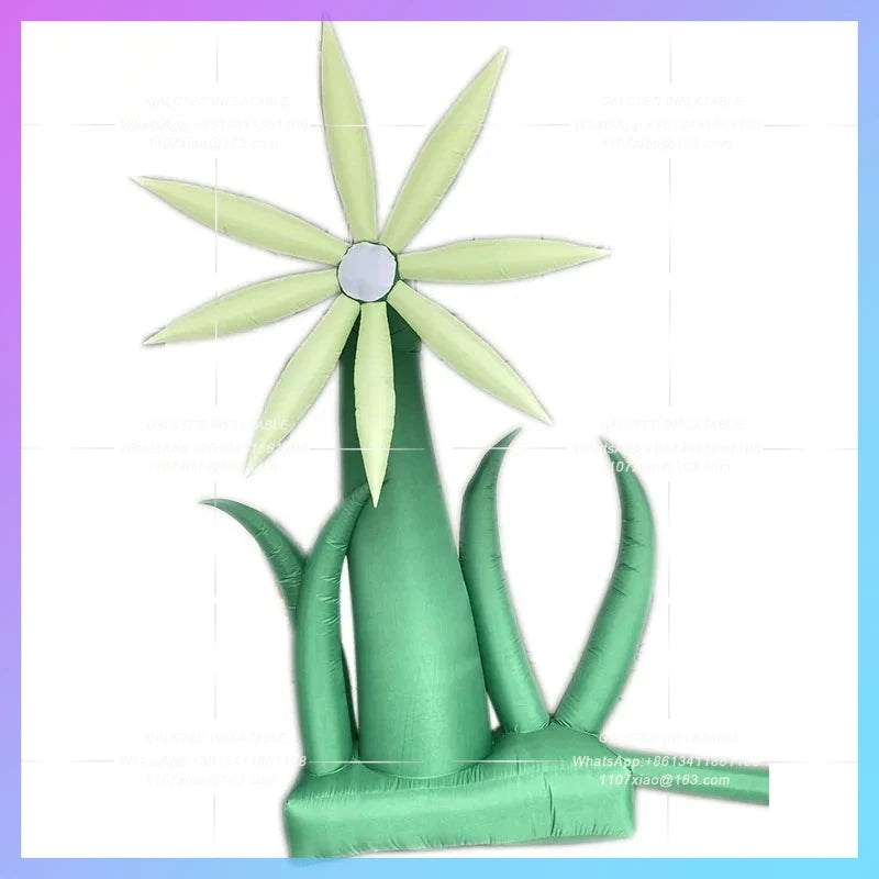 Halloween pranks alien flowers Inflatable flower model horror lighting atmosphere arrangement