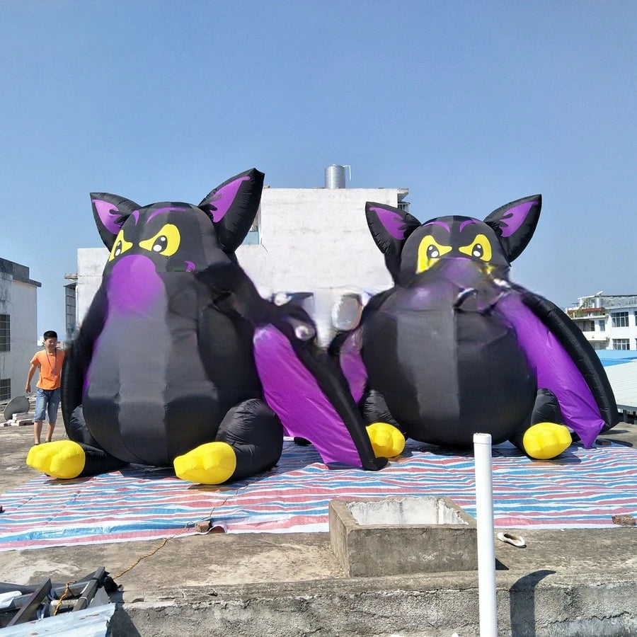 Decoration Props On Sale 2.5m/8ft Tall Giant Inflatable Halloween Item Bat / Inflatable Vampire For Outdoor Indoor Festival