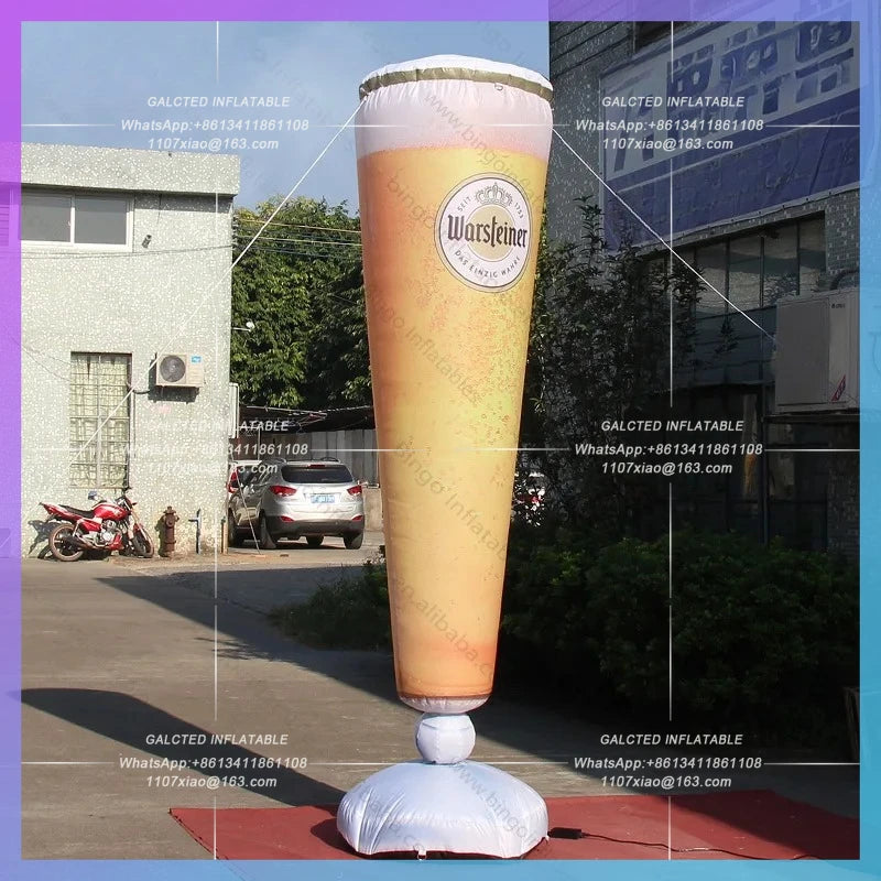 Inflatable Wine Glass Beer Bottle Personalized 10 Feet Inflatable Beer Glass 3 Meters Inflatable For Decoration Toys