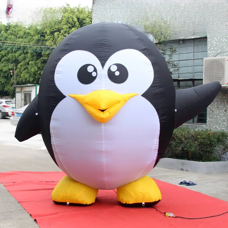 Cartoon Style Penguin Inflatable Mascot Suit Decorating And Advertising Props