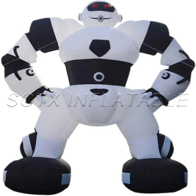 Business Store Party 3m/6m Giant Inflatable Robot Outdoor Indoor Advertising Inflatable Robot Cartoon Model for Event