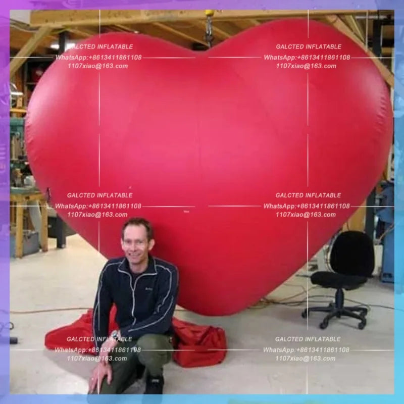 valentine decoration item large Custom made wedding  inflatable red heart sale