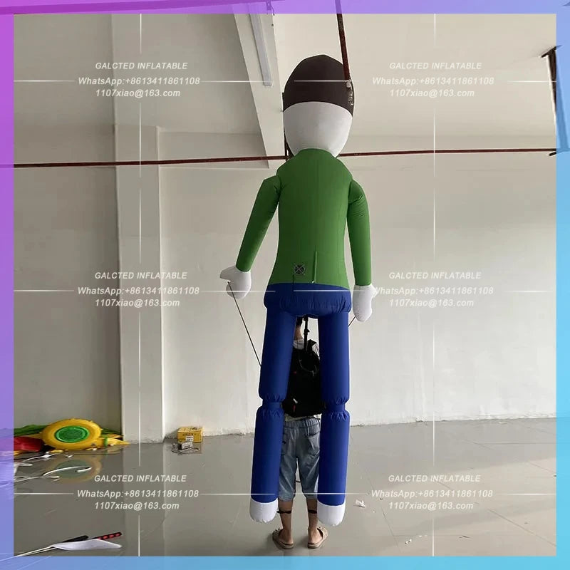 personalized image IP Custom Inflatable human back modelInteractive Tour Comic Show Tour Parade Clap Interactive Props