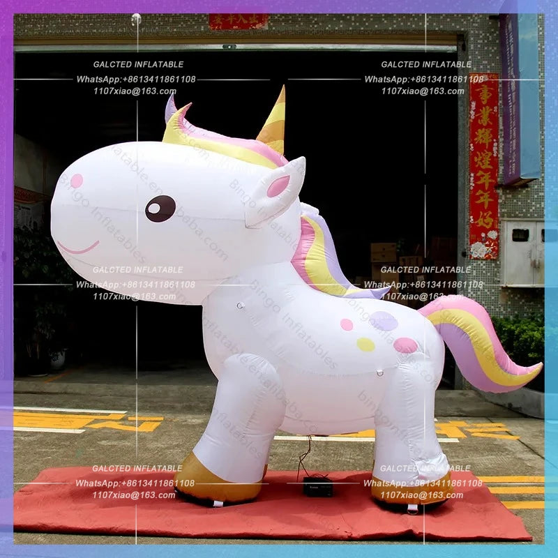 Air Unicorn Horse Balloon 3X2.6m Inflatable Horse Cartoon,Inflatables-Inflatable Toy