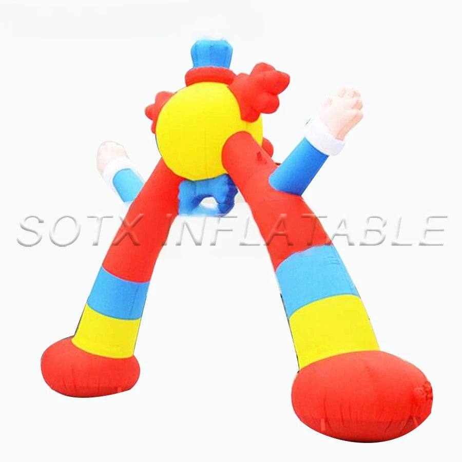 Birthday Celebration 6m Wide Clown Big Foot Inflatable Cartoon Arch,Inflatable Rainbow Arch For Opening And Kindergarten