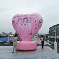 Party Decoration Inflatable Heart Shaped Model with Base for Valentine's Day Advertising