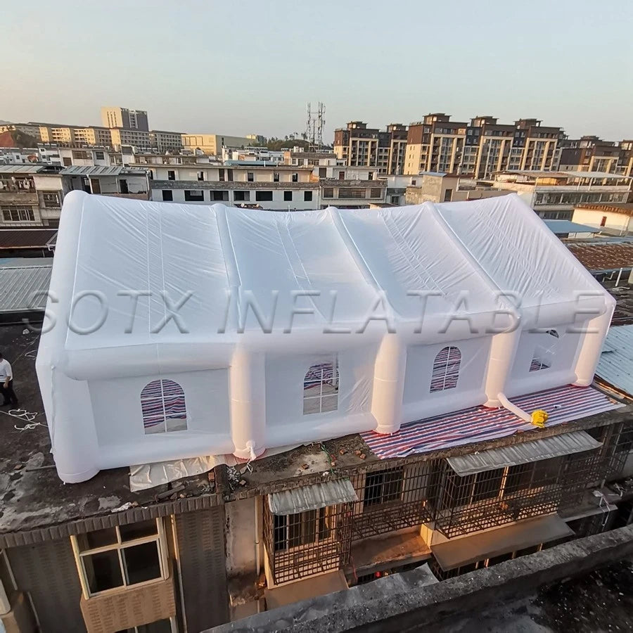 for Party or Business Custom Giant Inflatable Wedding Tent Outdoor White House Event Marquee with Free Air Blower