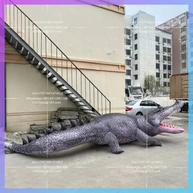 inflatables cartoon crocodile realistic Customized inflatable reptiles animal for zoo advertising