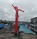 Promotion Decoration 6mH Inflatable Santa Claus Air Dancer for Advertising
