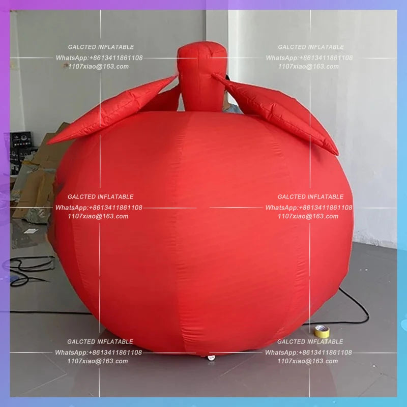 fruit model agricultural product Inflatable cartoon red apple persimmon model  harvest festival activity lighting arrangement
