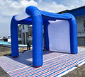 Advertising In Norway Custom Cool Royal Blue Inflatable Awning Tent With Logo For