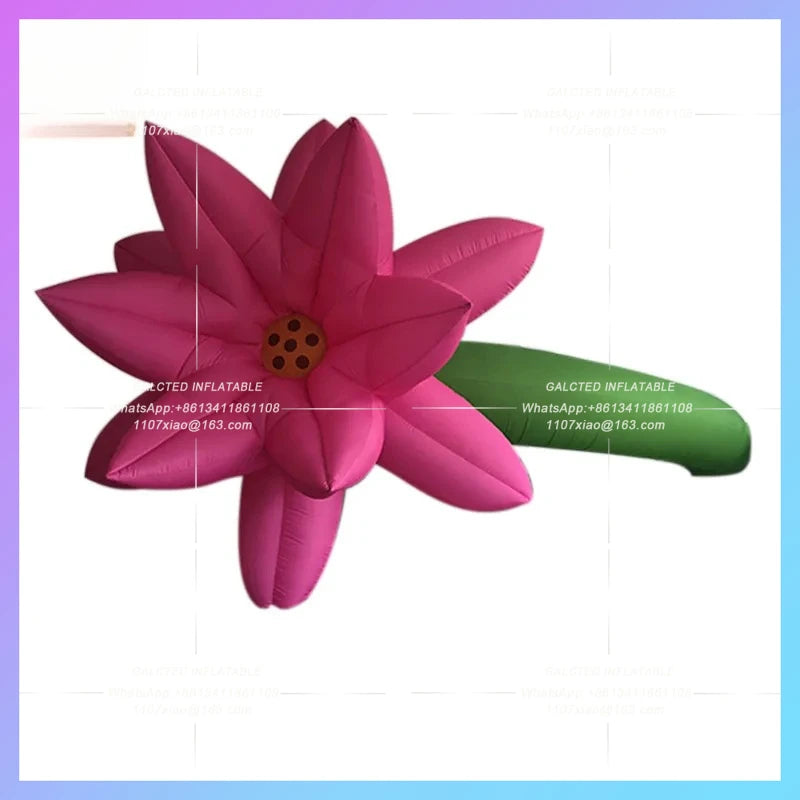 Chinese lighting decorative ads Inflatable Lotus Air Model Outdoor Park campsite Chinatown can be customized