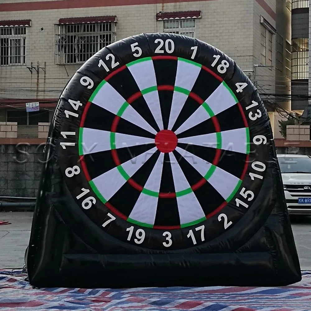 Darts For Entertainments Outdoor Games PVC Oxford Inflatable Dartboard Game Sports Kick Set Soccer Target Dart Boards Football