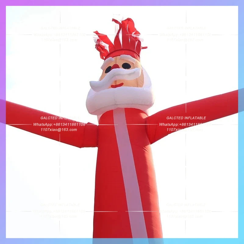 inflatable Christmas outdoor decoratons 4.5mH Christmas air dancer inflatable toys Blow up Santa Dancer