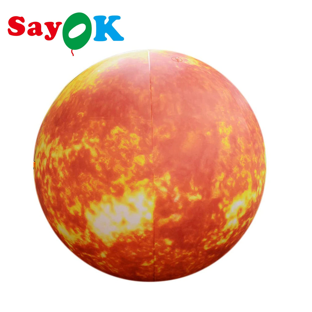 0.25mmPVC Inflatable Planets Solar System Inflatable Sun Planet Balloon for Educational Institution/Planetarium Decoration