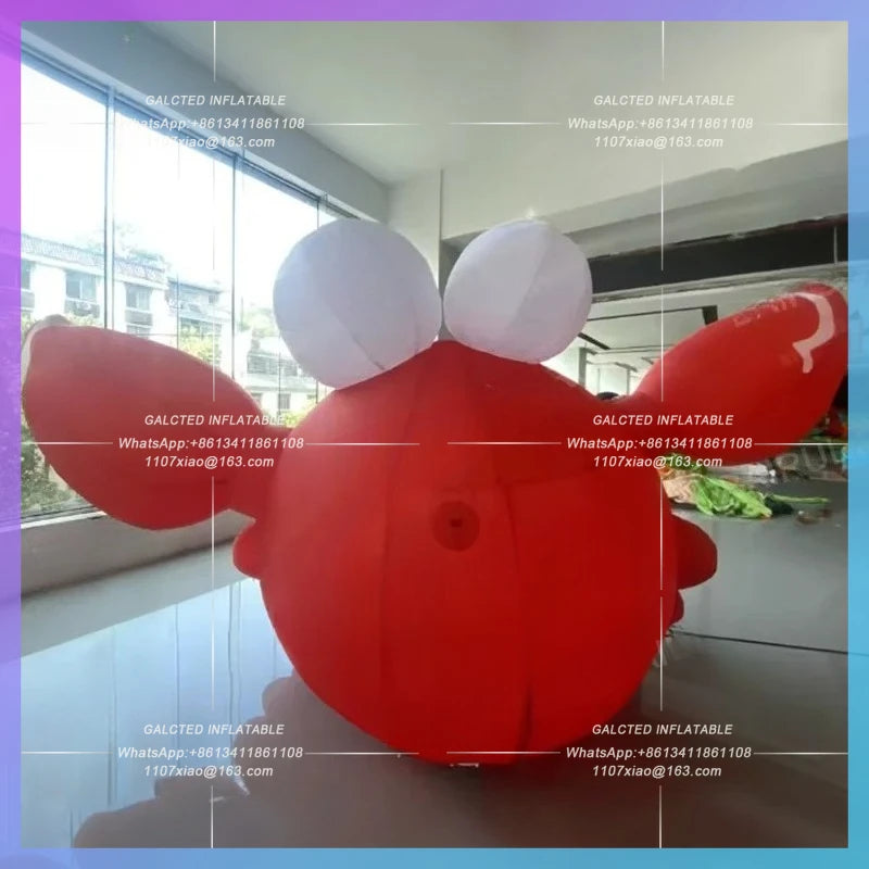 inflatable crab huge red cartoon Seafood restaurant  crab summer beach swimming theme activity decoration