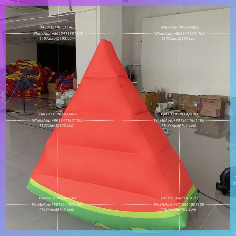 cool summer stage music festival bar Inflatable watermelon arch air model  lighting can be illuminated atmosphere advertisement