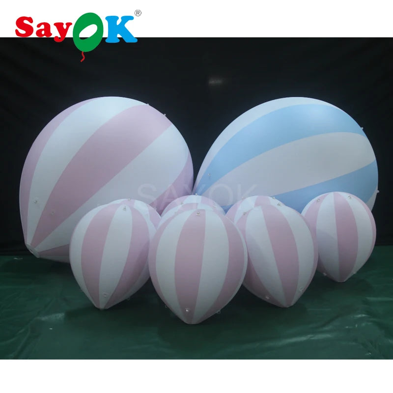 1.5m/61cm H PVC Customized Hanging Balloon Inflatable Baby Shower Balloons for Kids Birthday Baby Shower Party Decoration