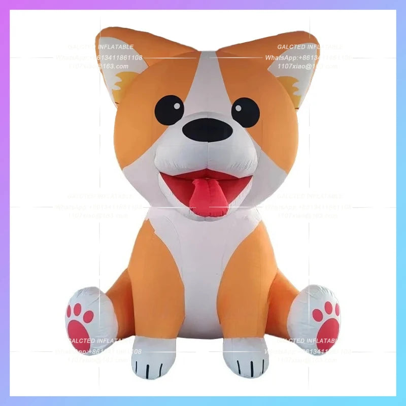 Inflatable Animal for Advertising Lovely Inflatable Pet Dog Customize Decoration Cute Cartoon Dog Inflatable