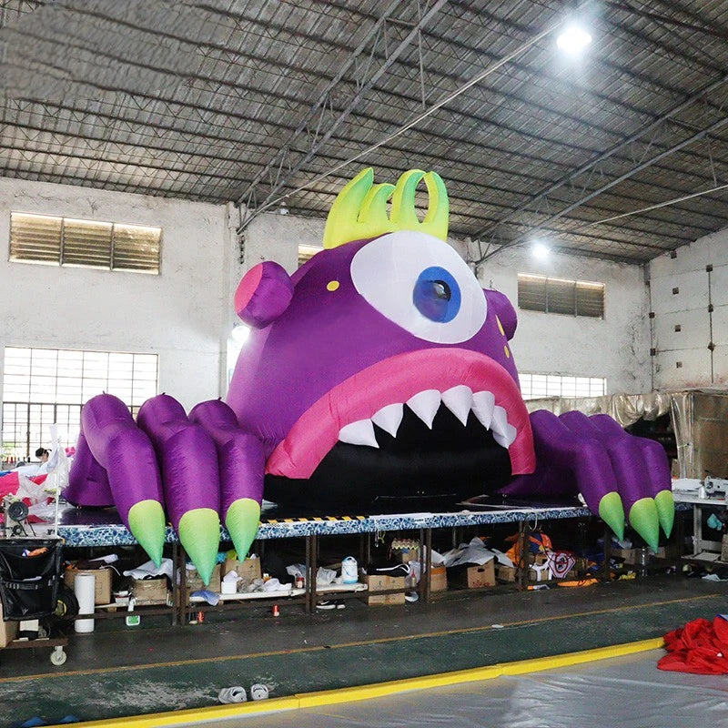 Halloween Lighting Exquisite Inflatable Monster Hand Balloon For Event Mall Building Decoration Props Toy