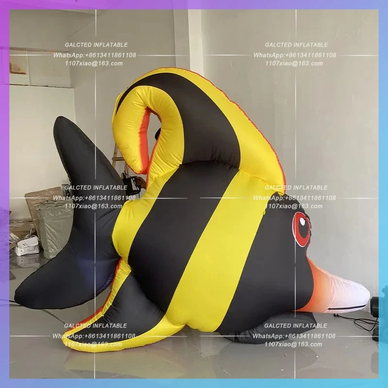 Plaice Underwater World Marine Large inflatable tropical fish model simulation Theme Park Stage Parade Interactive Props