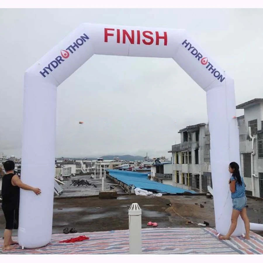 Game and Advertising Customized 4 x5m Tall Inflatable Finish Line Start Line for Sport